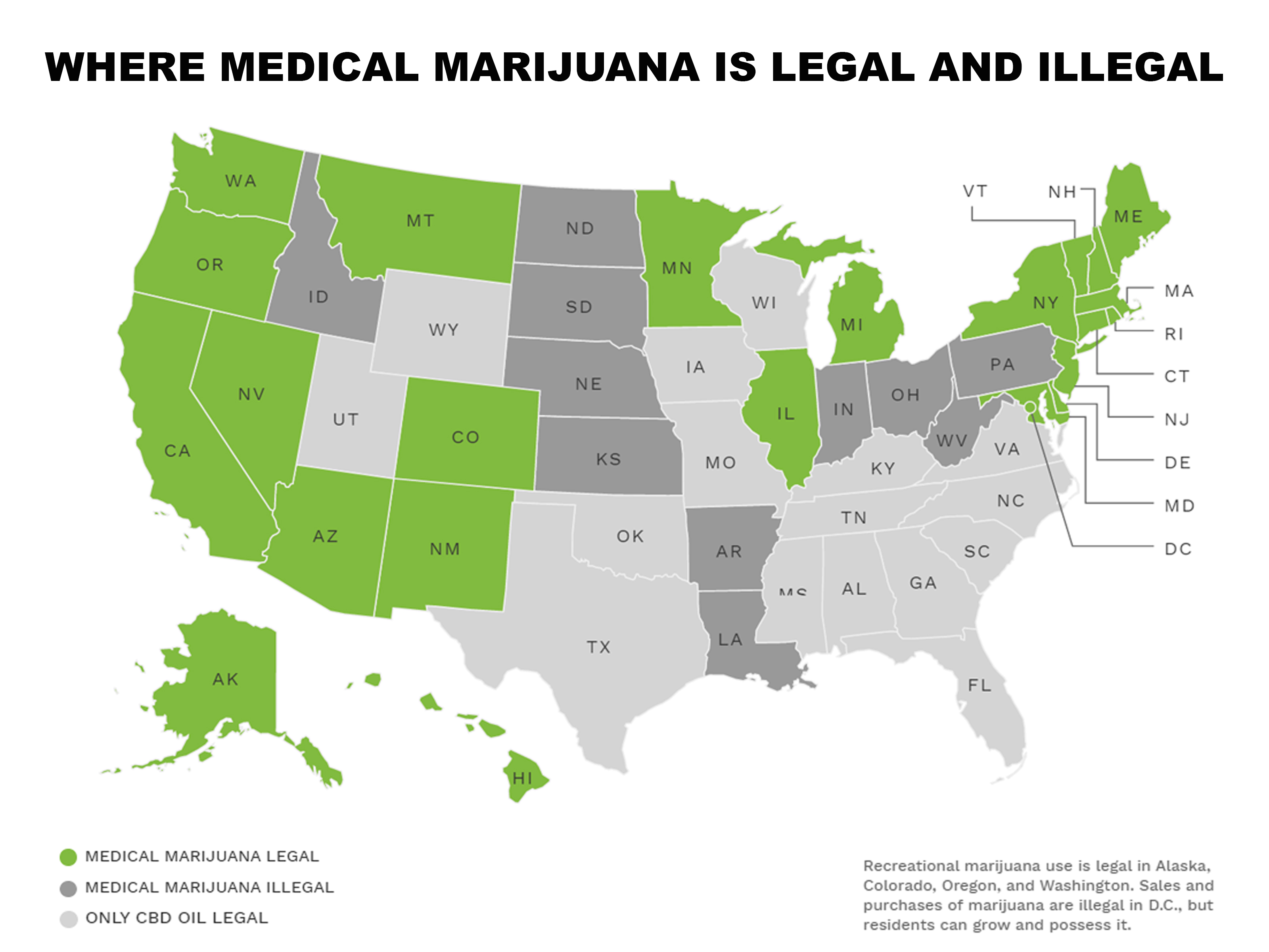 what states is pot legal in usa