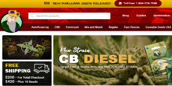 Crop King Seeds Website