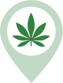 illustrated cannabis leaf